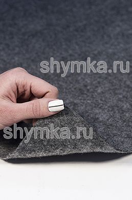 Полотно нетканое иглопробивное СЕРЕБРИСТО-СЕРОЕ 
350г/кв.м толщина 2,5мм ширина 1,6м