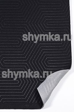 Вставка 550х500мм Жаккард на поролоне 4мм на сетке
СилСерж ЧЕРНЫЙ с термотиснением ЛАБИРИНТ