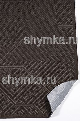 Вставка 600х480мм Жаккард на поролоне 4мм на сетке
 Кансьерж КОРИЧНЕВЫЙ с термотиснением САН ПАУЛО